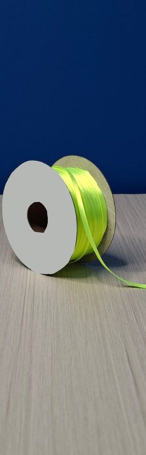 Cinta Raso #0 Amarillo Fluorescente 010 Rollo 92mts