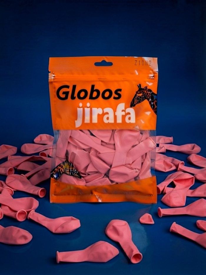 Paquete De Globos Jirafa - R10 Rosado Pastel 50pz