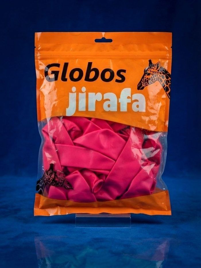 Paquete De Globos Jirafa - R18 Fucsia 25pz