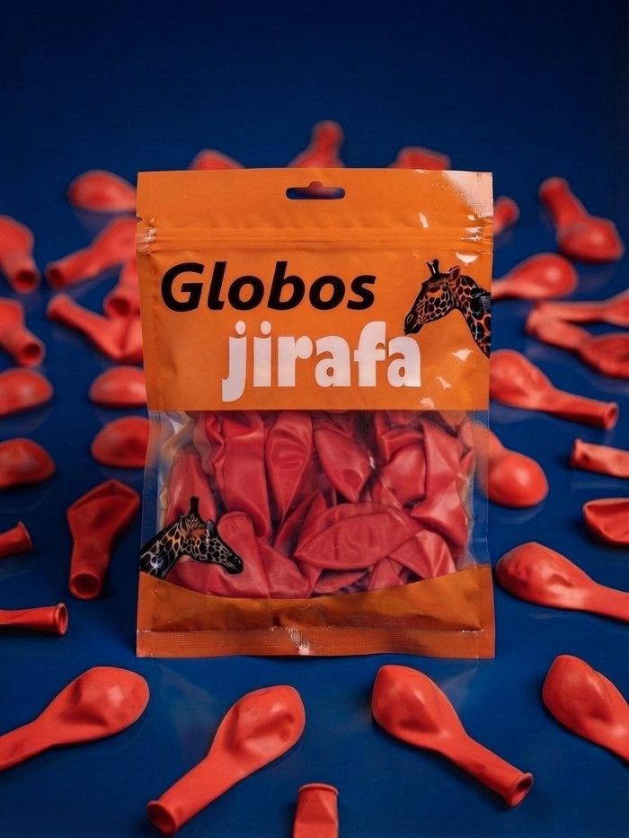 Paquete De Globos Jirafa - R10 Rojo 50pz