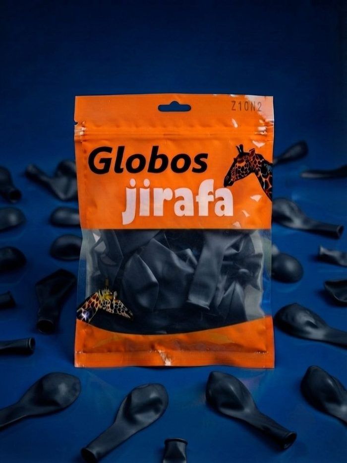 Paquete De Globos Jirafa - R10 Azul Noche 50pz