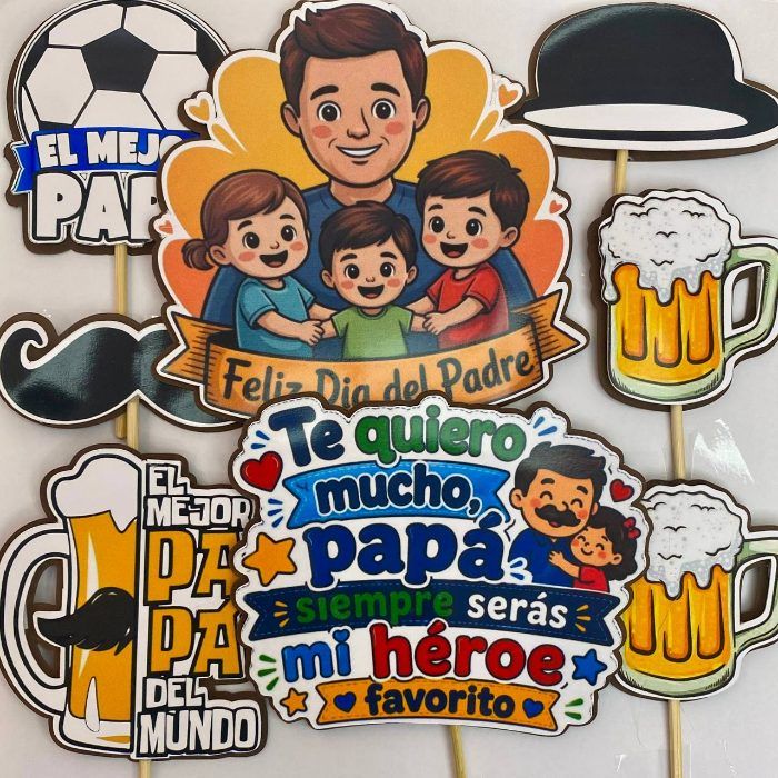 Topper De 8pzas Día Del Padre Tpm8p73