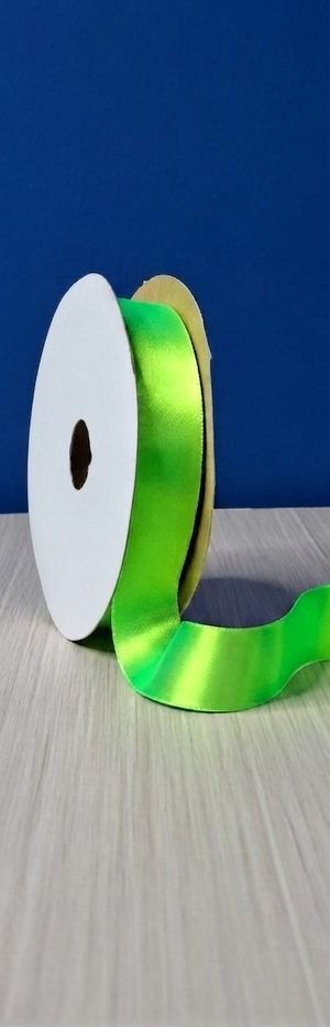 Cinta Raso #5 Verde Fluorescente 046 Rollo 23mts