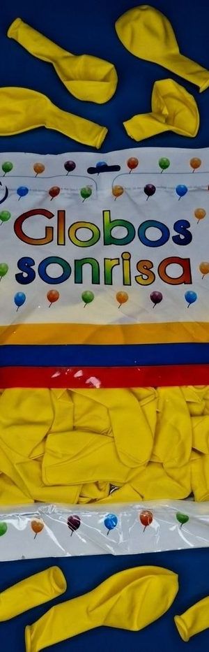 Paquete De Globos Sonrisa - Amarillo