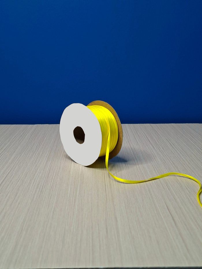 Cinta Raso #0 Amarillo 011 Rollo 92mts