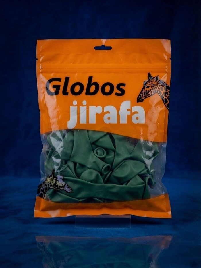 Paquete De Globos Jirafa - R10 Verde Aguacate 50pz