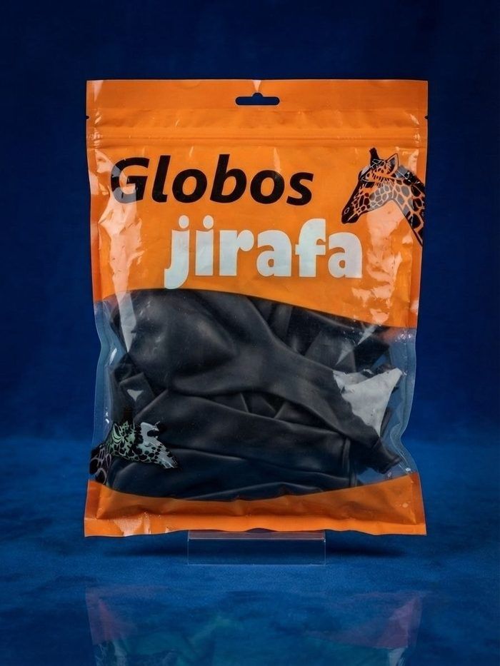 Paquete De Globos Jirafa - R18 Negro 25pz