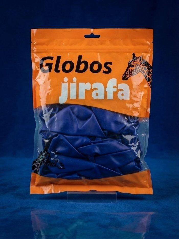 Paquete De Globos Jirafa - R18 Azul Oscuro 25pz