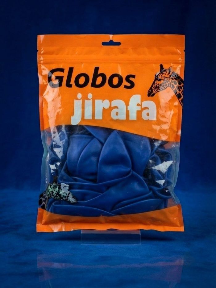Paquete De Globos Jirafa - R36 Azul Rey 10pz