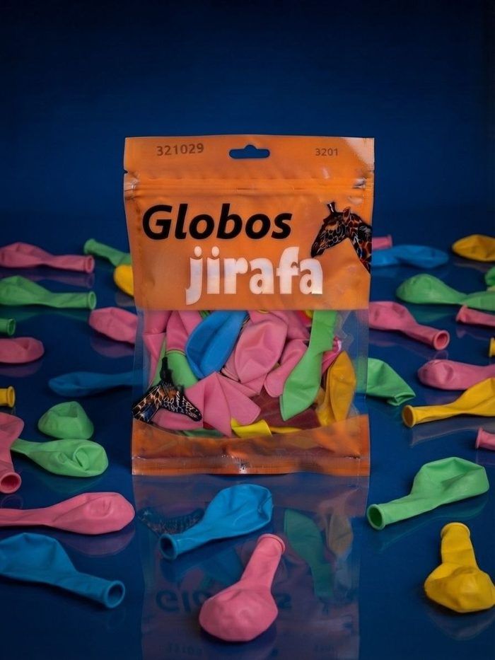 Paquete De Globos Jirafa - R10 Surtido 50pz