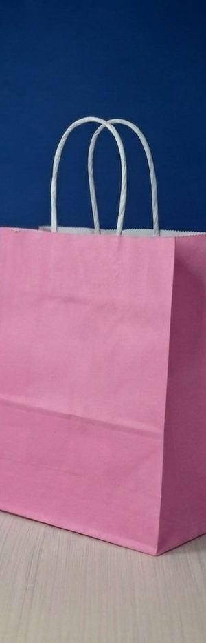 Bolsa Kraft Mediana - Rosado