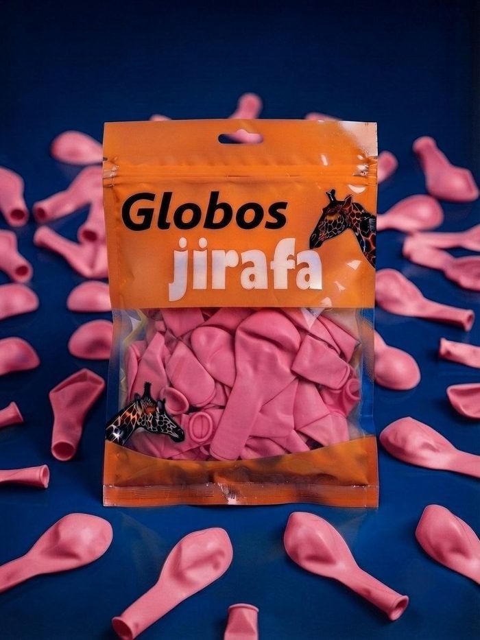 Paquete De Globos Jirafa - R10 Rosado 50pz