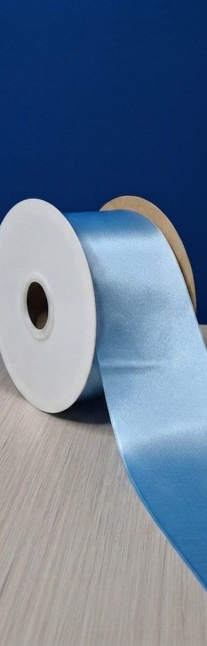Cinta Raso #22 Azul Cielo 021 Rollo 23mts