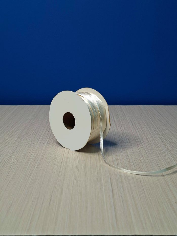 Cinta Raso #0 Crema 003 Rollo 92mts
