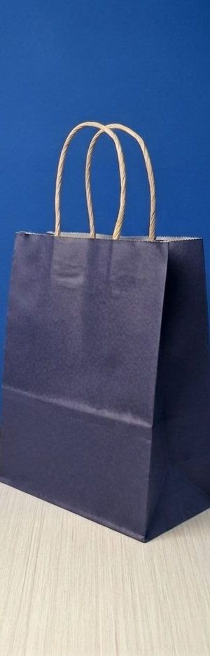 Bolsa Kraft Pequeña - Azul Marino