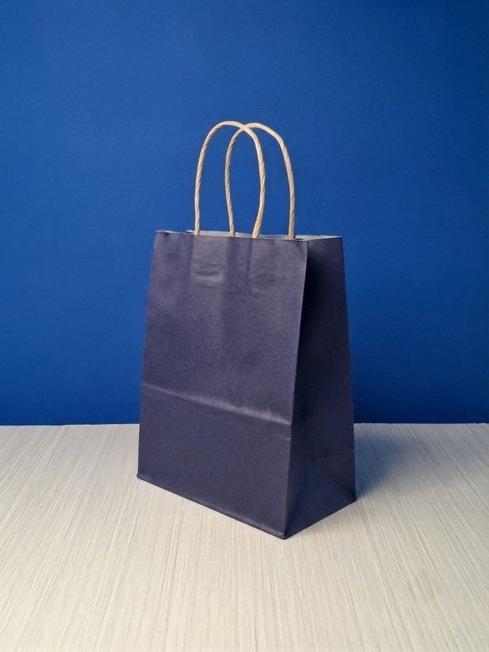 Bolsa Kraft Pequeña - Azul Marino
