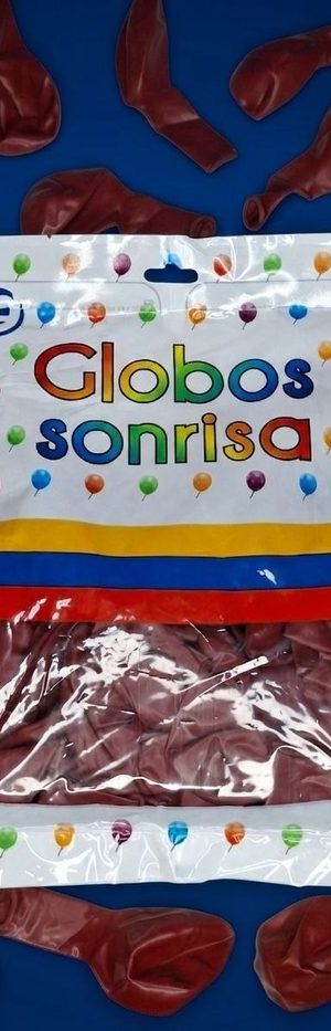 Paquete De Globos Sonrisa - Vinotinto