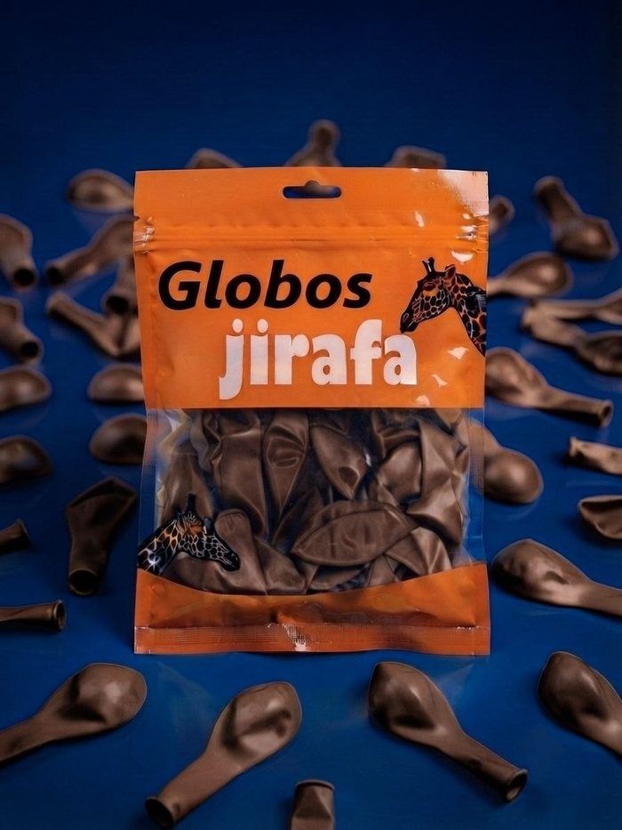 Paquete De Globos Jirafa - R10 Cafe 50pz