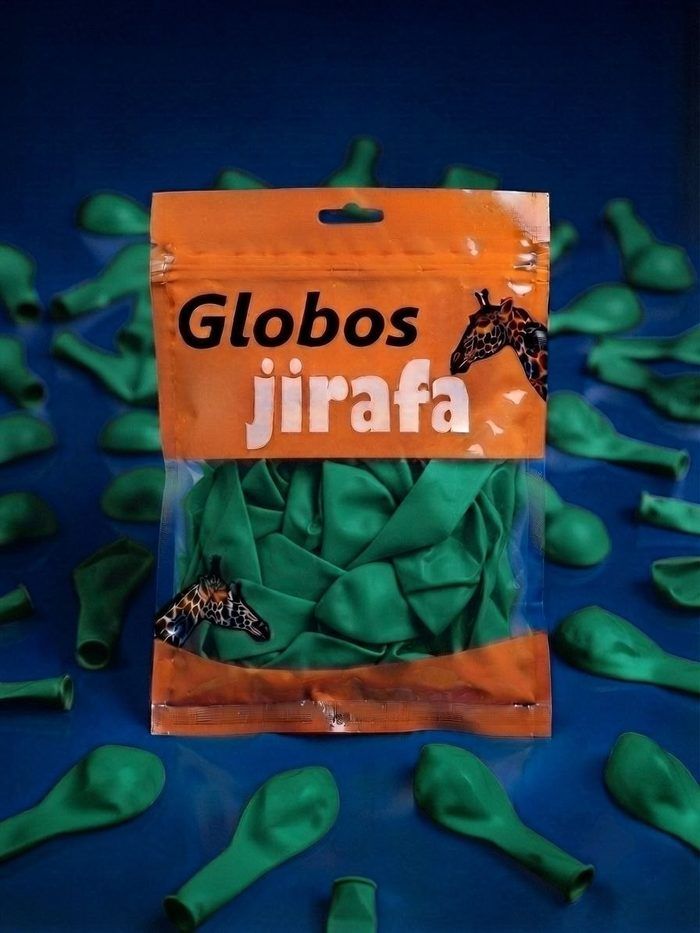 Paquete De Globos Jirafa - R10 Verde Aguacate 50pz