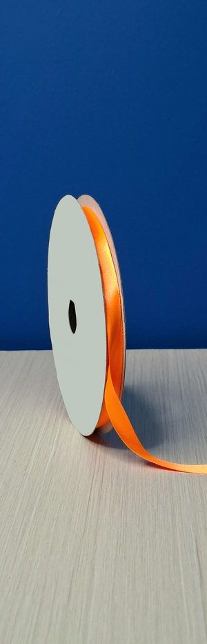 Cinta Raso #2 Naranja Fluorescente 034 Rollo 46mts