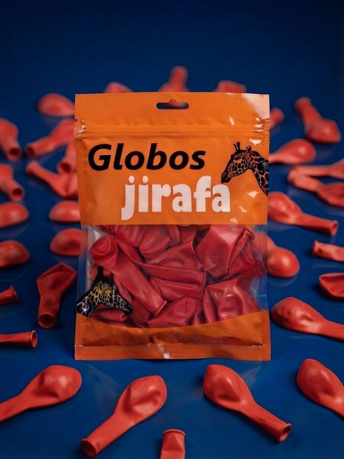 Paquete De Globos Jirafa - R5 Rojo 50pz