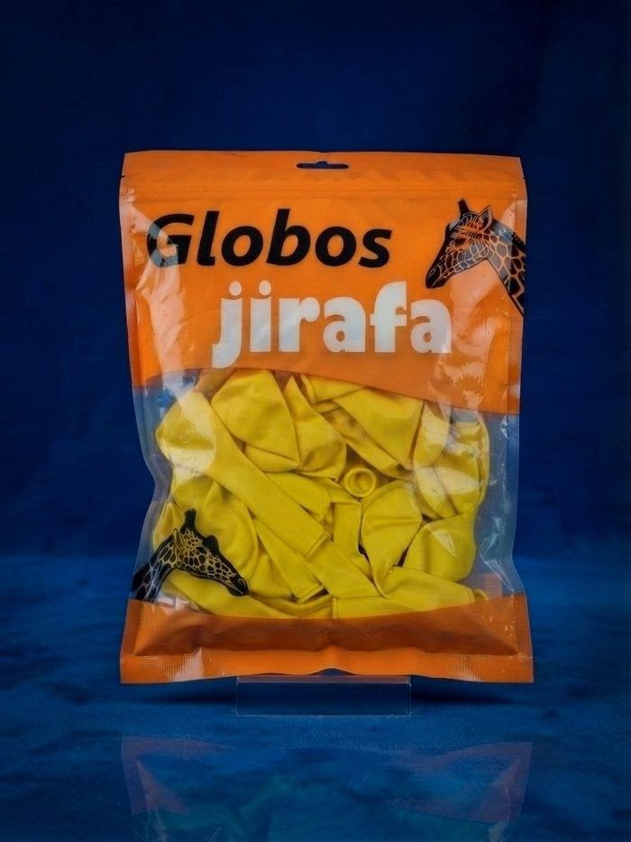 Paquete De Globos Jirafa - R5 Amarillo 50pz