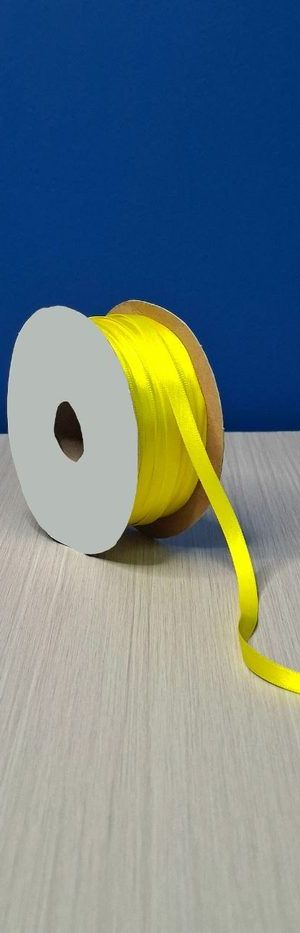 Cinta Raso #1 Amarillo Sol 3-1245938rollo 92mts
