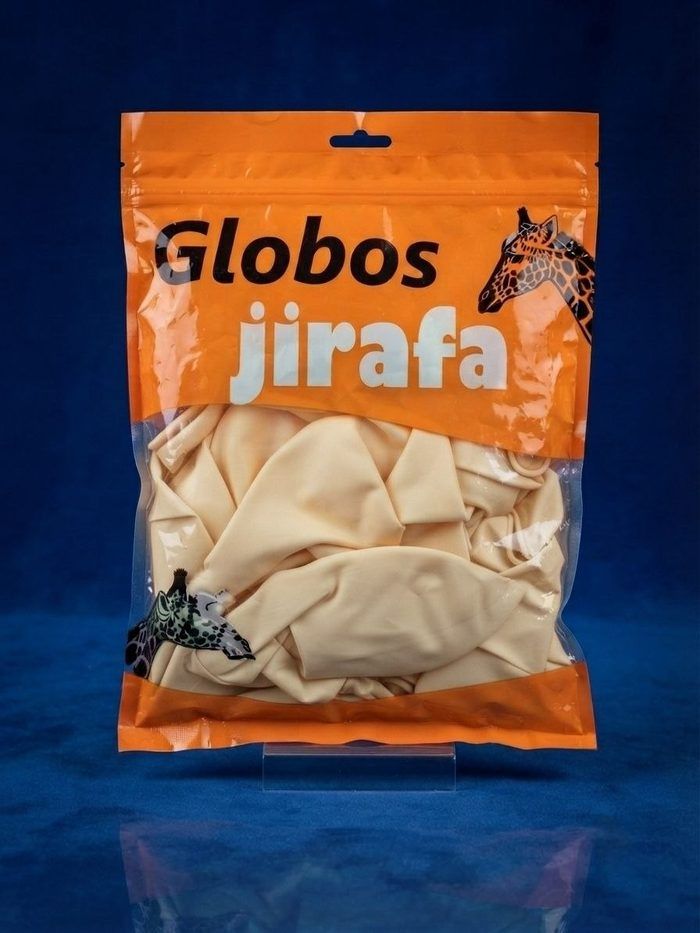 Paquete De Globos Jirafa - R18 Marfil 25pz