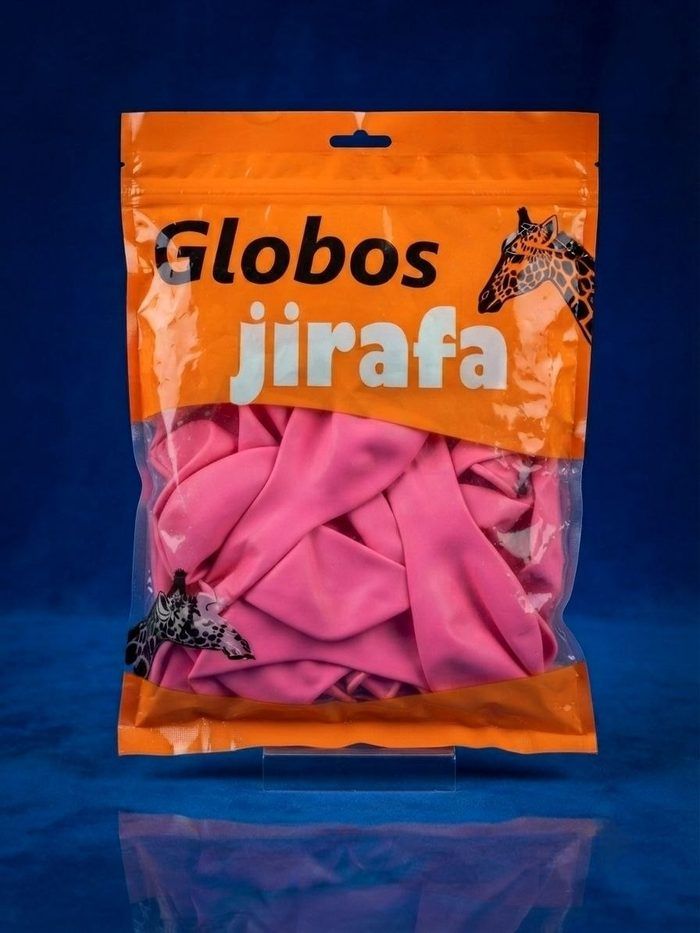 Paquete De Globos Jirafa - R18 Rosado 25pz