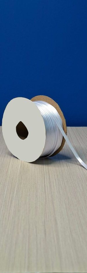 Cinta Raso #0 Blanco 001 Rollo 92mts
