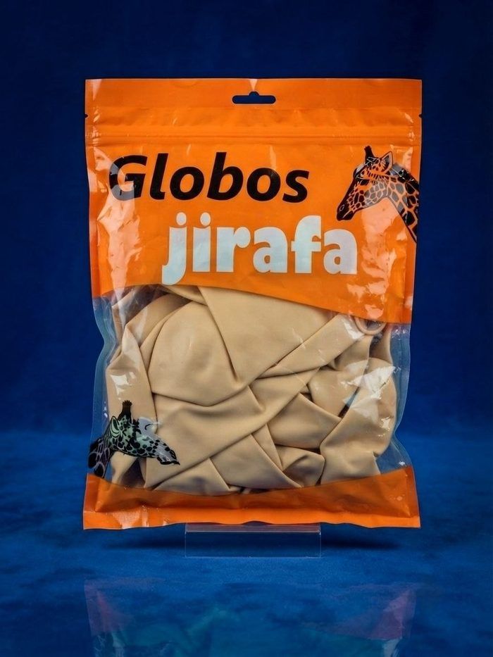 Paquete De Globos Jirafa - R18 Beige 25pz
