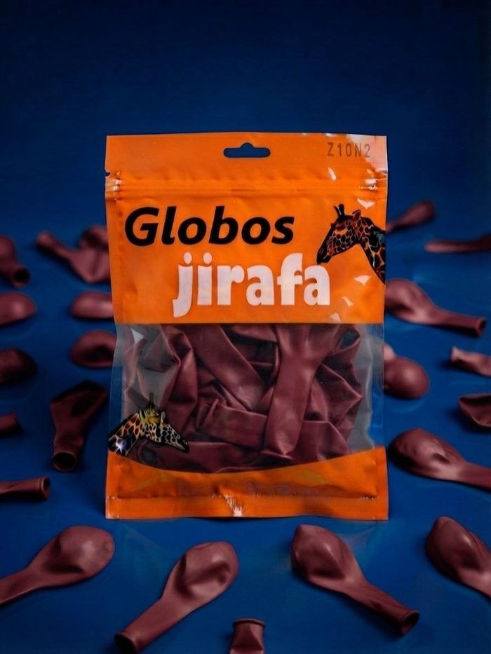 Paquete De Globos Jirafa - R10 Granate Rojo 50pz
