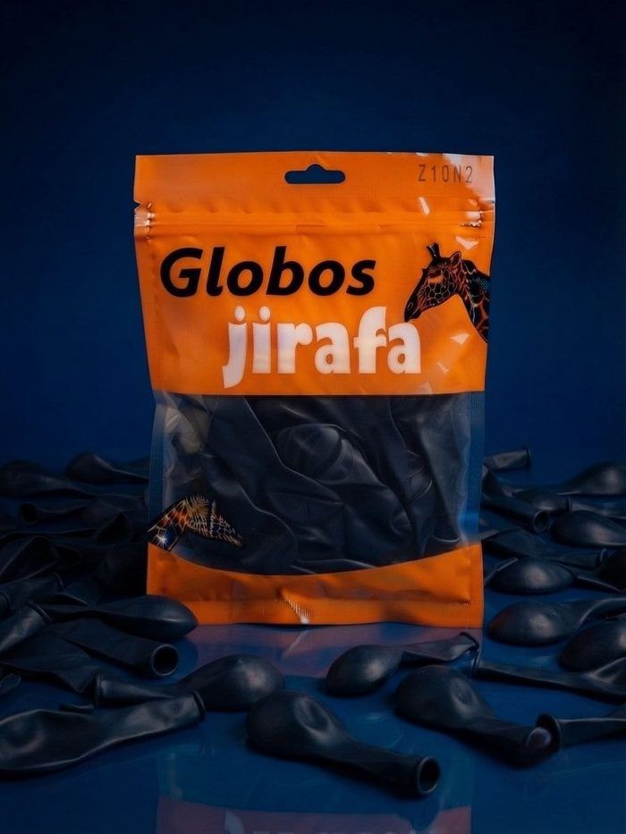 Paquete De Globos Jirafa - R10 Azul Prusia 50pz
