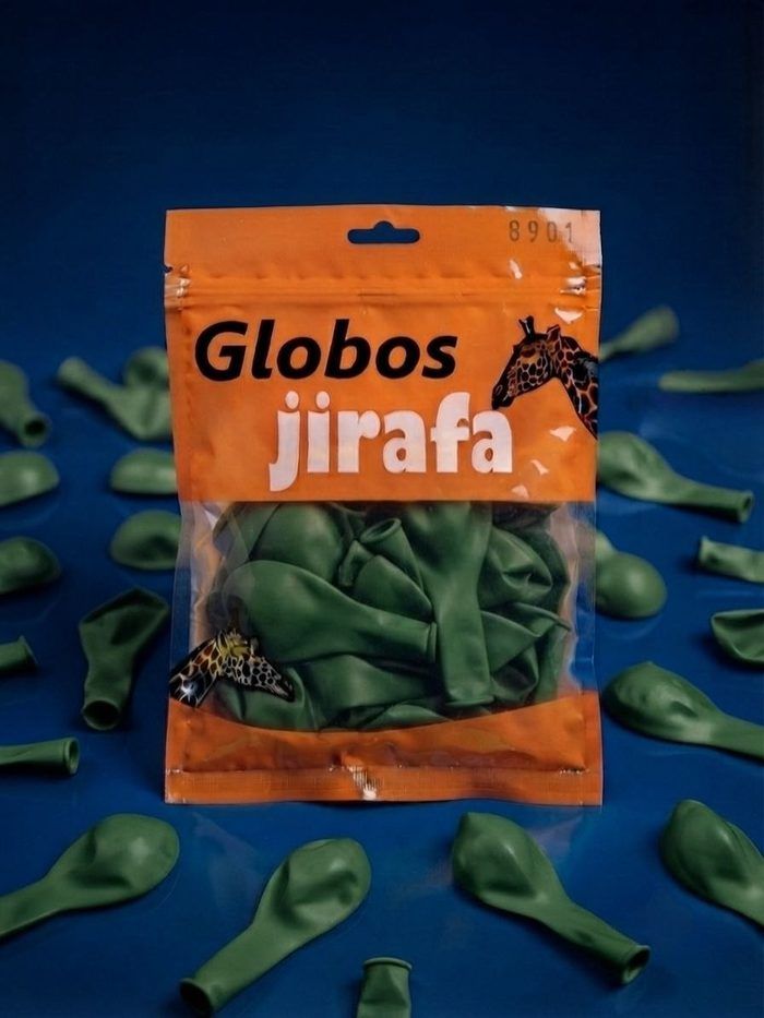 Paquete De Globos Jirafa - R10 Verde Oliva 50pz