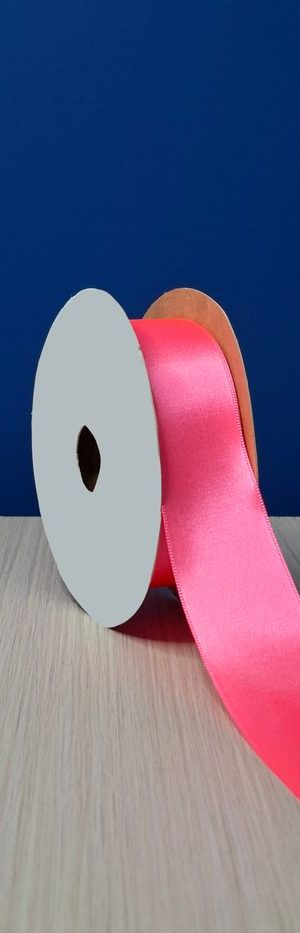 Cinta Raso #9 Rosado Fluorescente 069 Rollo 23mts