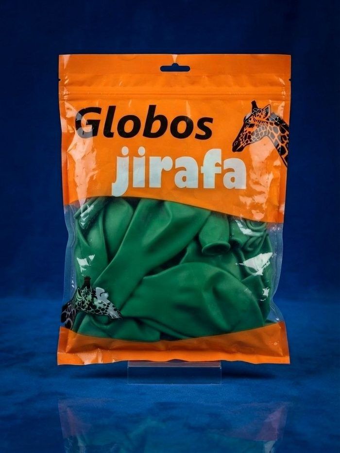Paquete De Globos Jirafa - R18 Verde 25pz