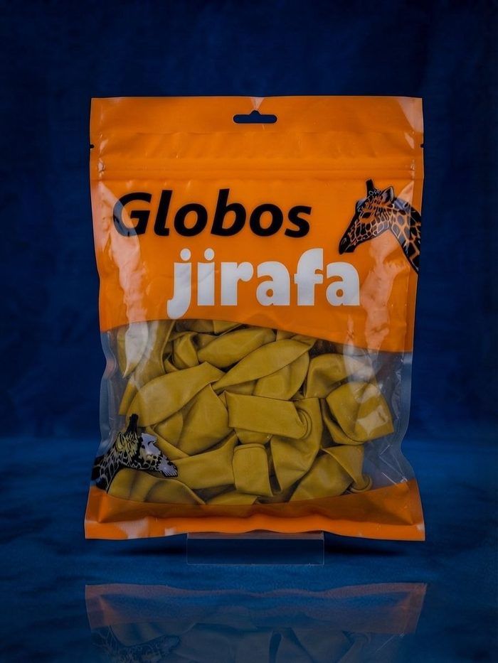 Paquete De Globos Jirafa - R10 Mostaza 50pz