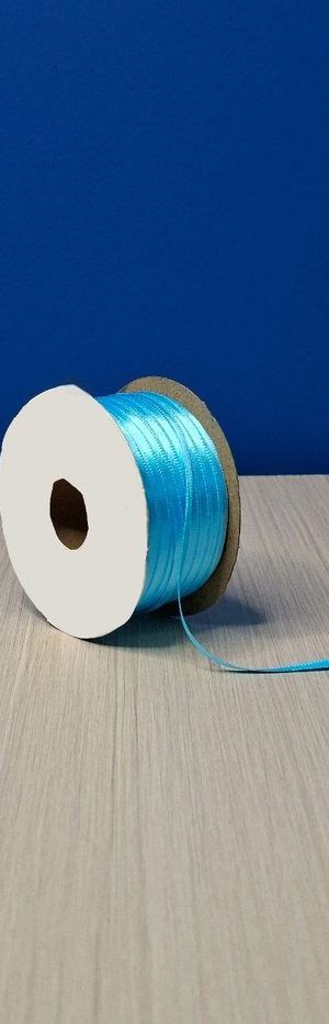 Cinta Raso #0 Azul Agua 1-2745895 Rollo 92mts
