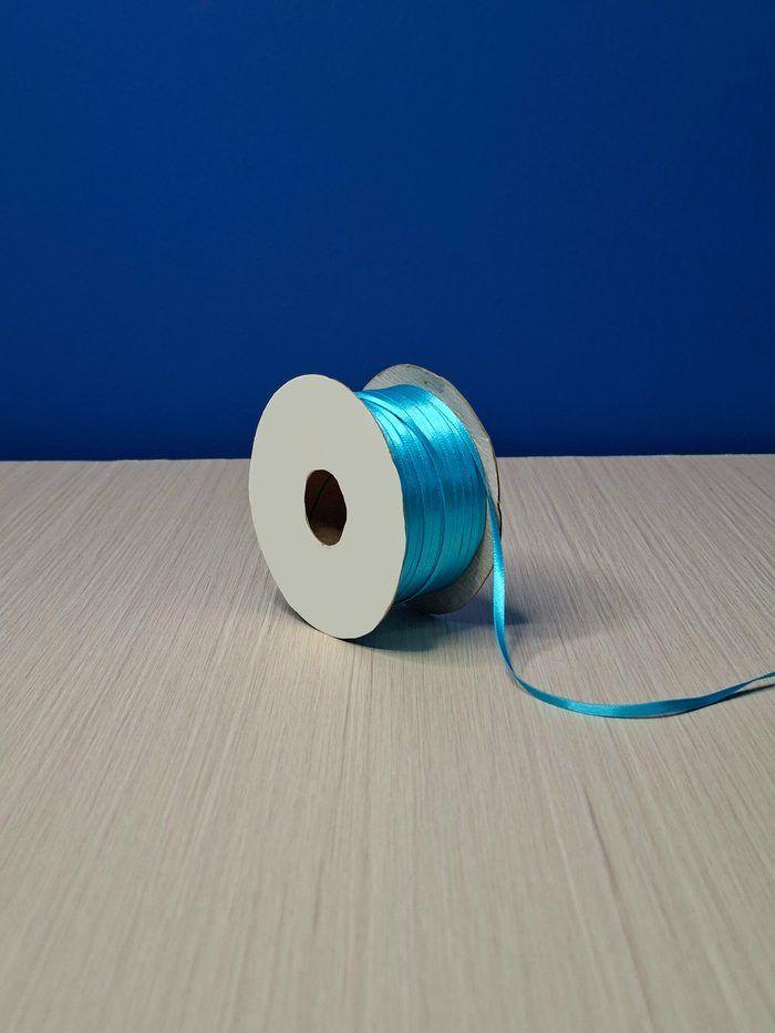 Cinta Raso #0 Azul Electrico 024 Rollo 92mts