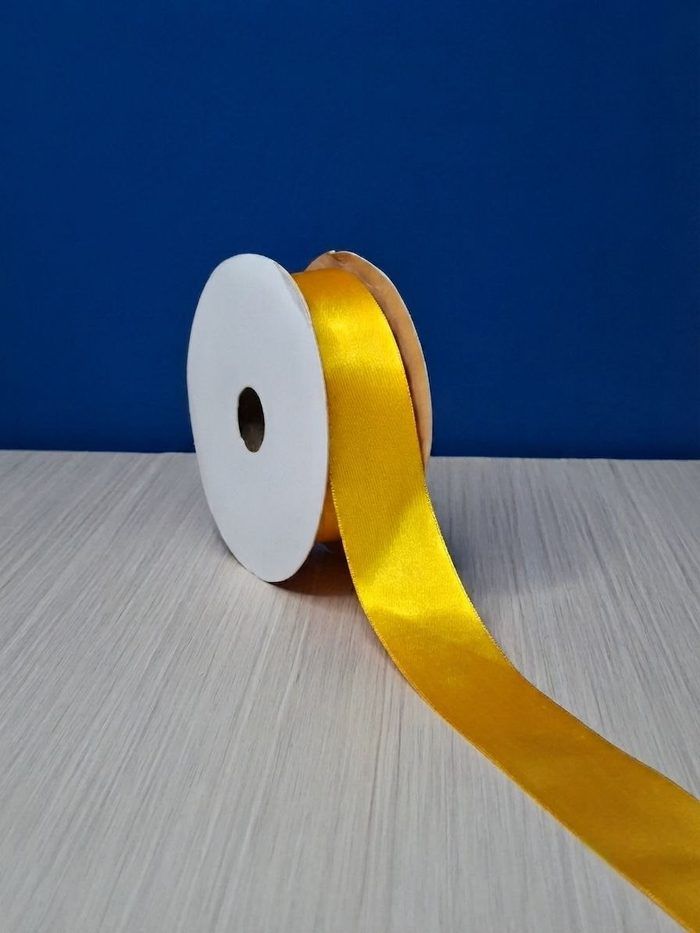 Cinta Raso #9 Amarillo Sol 3-1245938 Rollo 23mts
