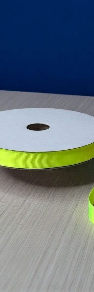 Cinta Gros #3 Amarillo Fluorescente 010 Rollo 46mts