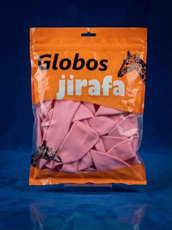 Paquete De Globos Jirafa - R18 Rosado Pastel 25pz