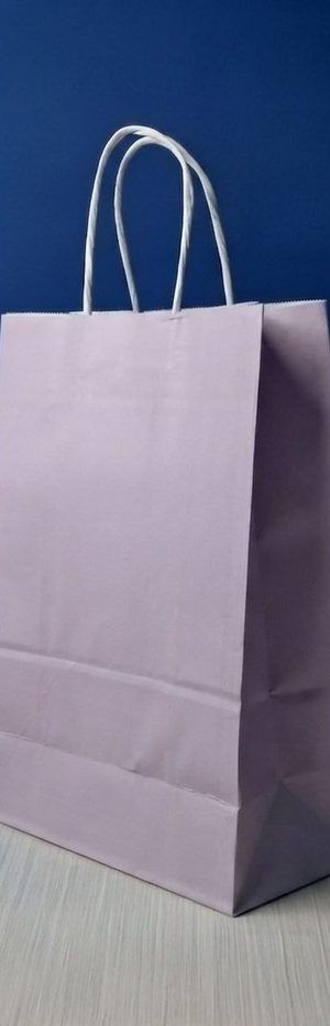 Bolsa Kraft Grande - Lila Pastel