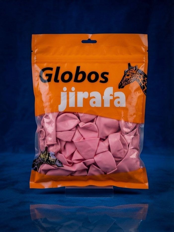 Paquete De Globos Jirafa - R10 Rosado Pastel 50pz