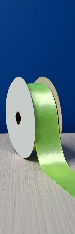 Cinta Raso #9 Verde Citrico 048 Rollo 23mts