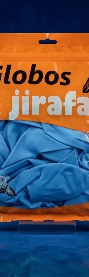 Paquete De Globos Jirafa - R36 Azul Claro 10pz