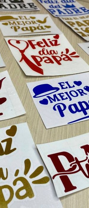 Stickers Del Día Del Padre 10x10cm