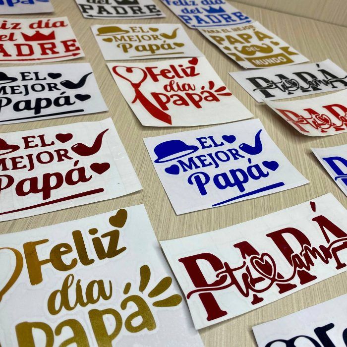 Stickers Del Día Del Padre 10x10cm
