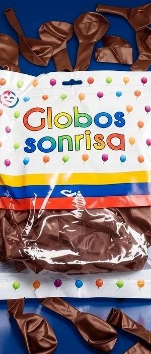 Paquete De Globos Sonrisa - Marron Oscuro