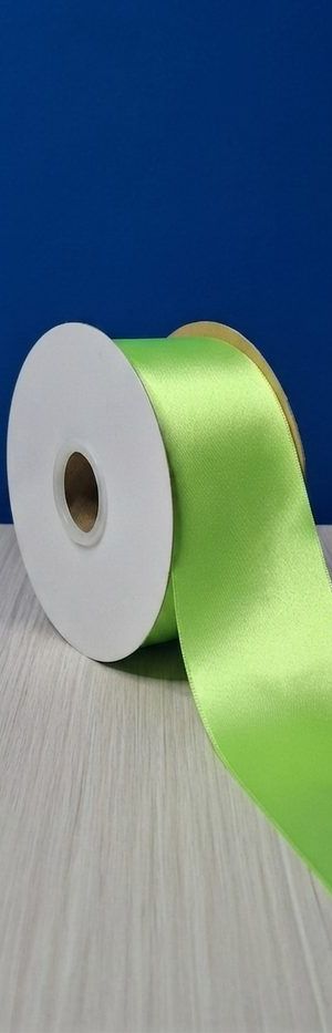 Cinta Raso #22 Verde Citrico 048 Rollo 23mts